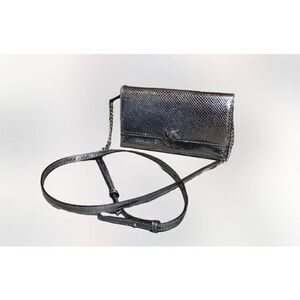 Michael Kors Gunmetal Metallic Crossbody Clutch NWOT